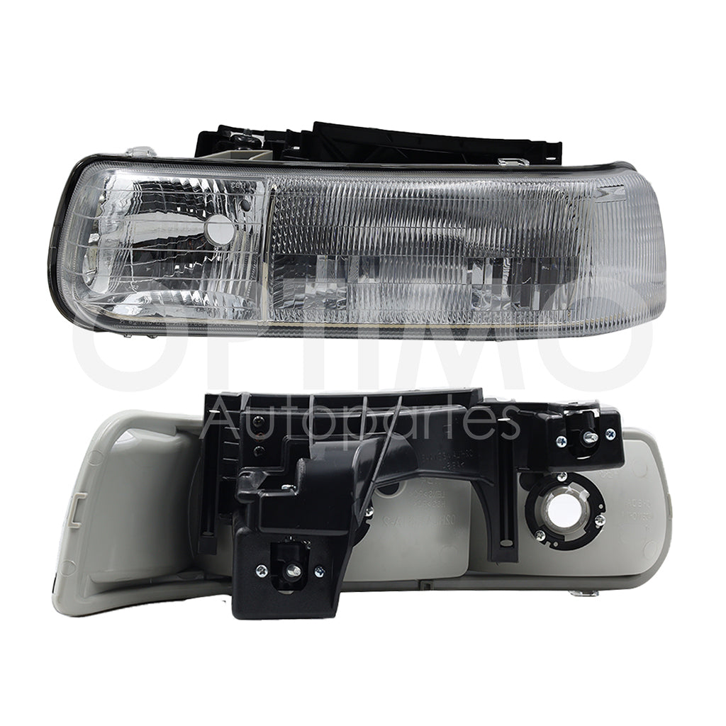 1999 - 2002  CHEVROLET SILVERADO FARO DER F/CROMADO C/BASE (SUBURBAN 00-03/SONORA 00-06)