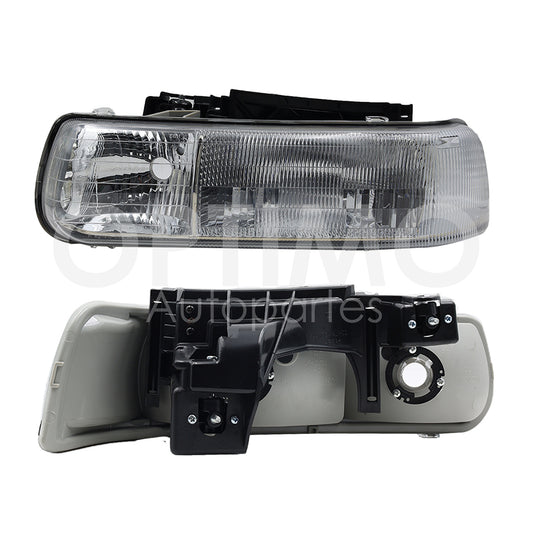 1999 - 2002  CHEVROLET SILVERADO FARO DER F/CROMADO C/BASE (SUBURBAN 00-03/SONORA 00-06)