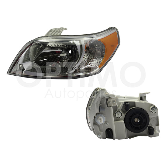 CHEVROLET AVEO 2012 2013 2014 2015 2016 2017 FARO IZQ F/CROMADO C/MICA AMBAR