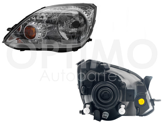 Faro derecho fondo cromado compatible con | compatible con FORD FIESTA FIRST 2003 2004 2005 2006 2007
