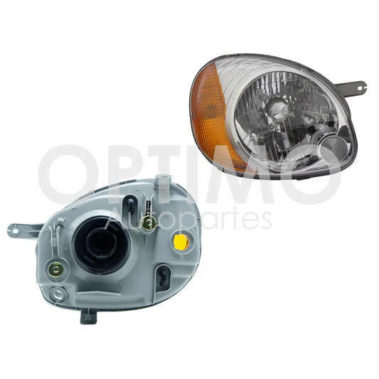 2006 - 2015  CHEVROLET MATIZ G2 FARO IZQ F/CROMADO C/CUARTO AMBAR