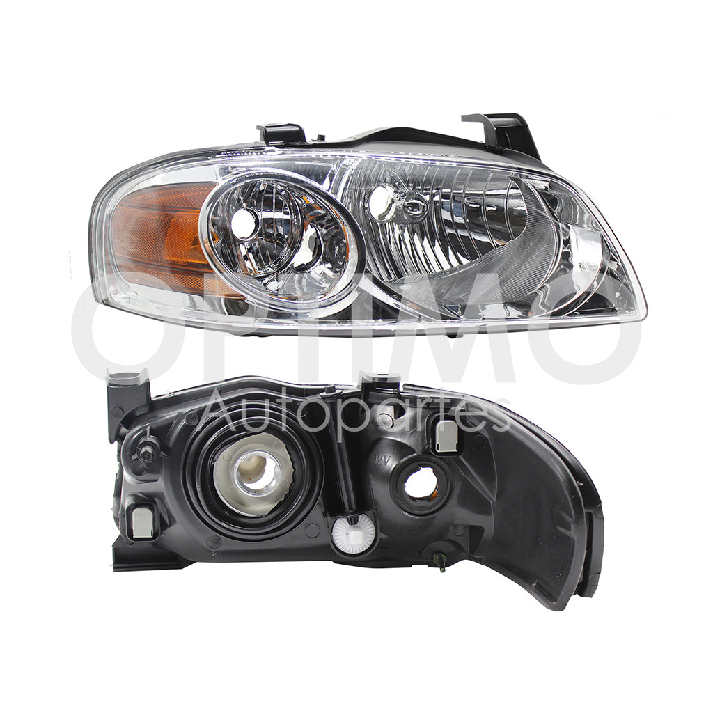 1996 - 1999  NISSAN SENTRA B-14 FARO IZQ F/CROMADO (LUCINO 96-98)