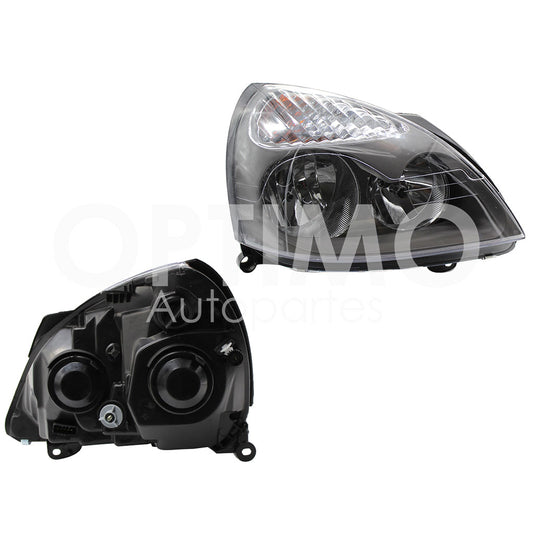 RENAULT CLIO 2002 2003 2004 2005 2006 2007 2008 2009 2010 FARO DER F/CROMADO CON GRIS