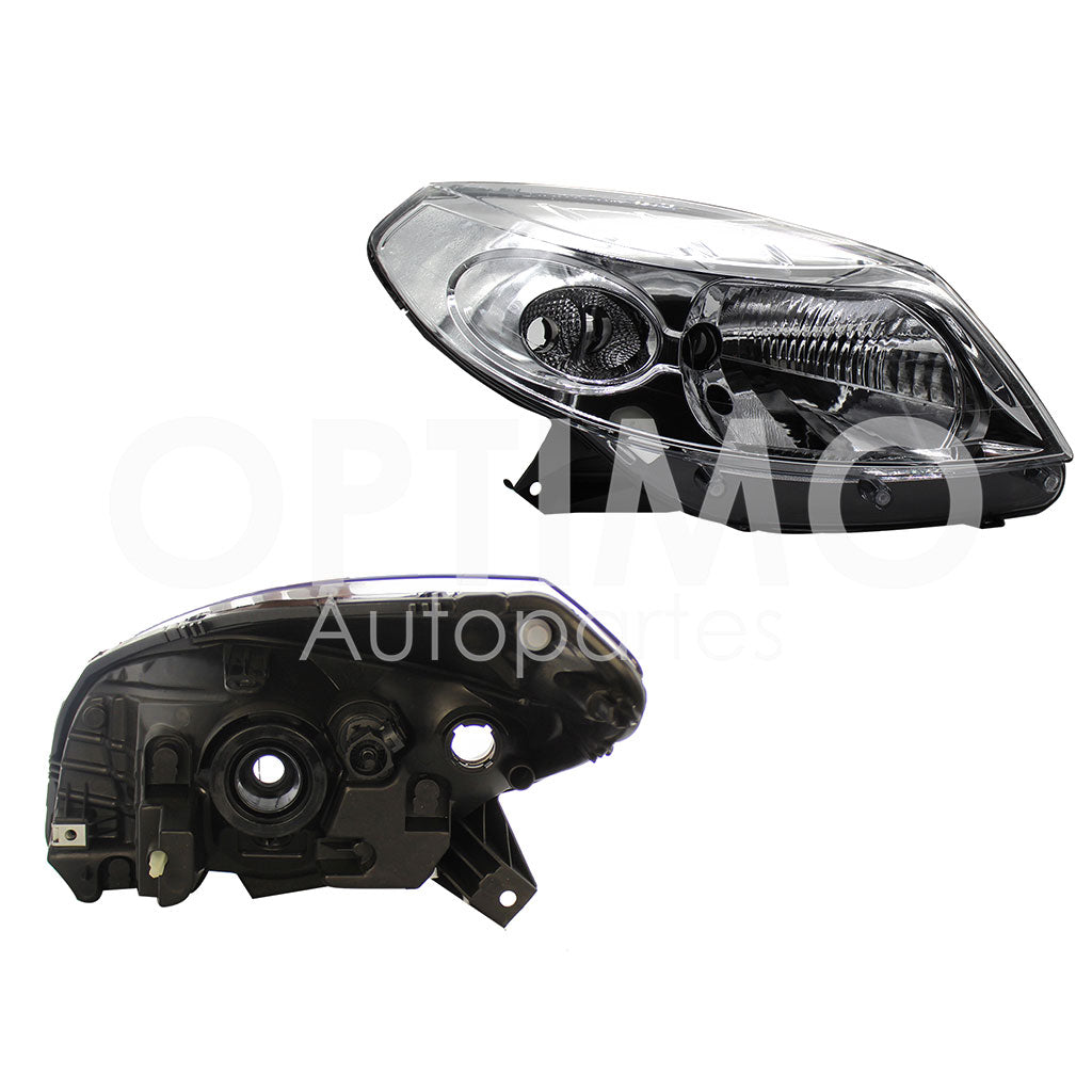 RENAULT SANDERO 2010 2011 FARO DER FONDO CROMADO