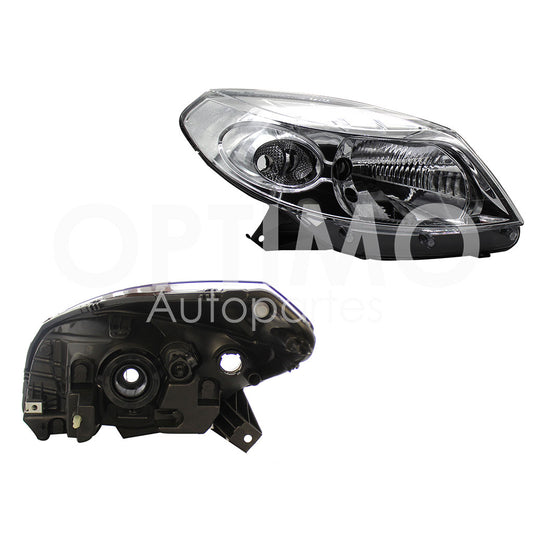 RENAULT SANDERO 2010 2011 FARO DER FONDO CROMADO