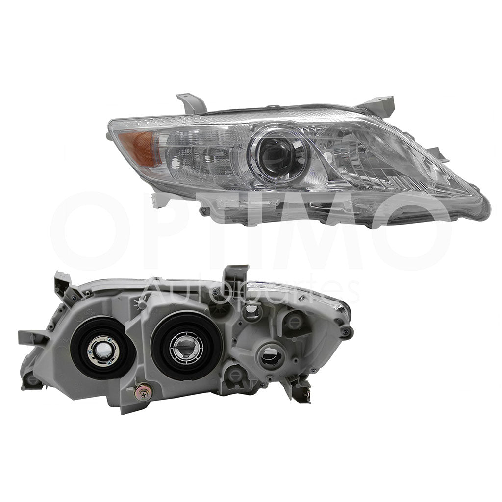 TOYOTA CAMRY 2010 2011 FARO DER F/CROMADO C/LUPA C/MICA AMBAR