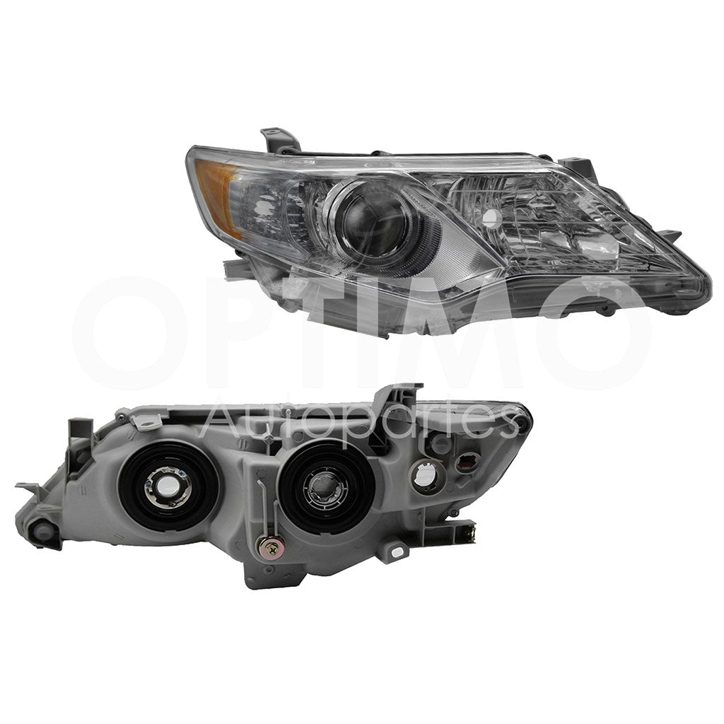 TOYOTA CAMRY 2012 2013 2014 FARO DER F/CROMADO C/LUPA C/MICA AMBAR