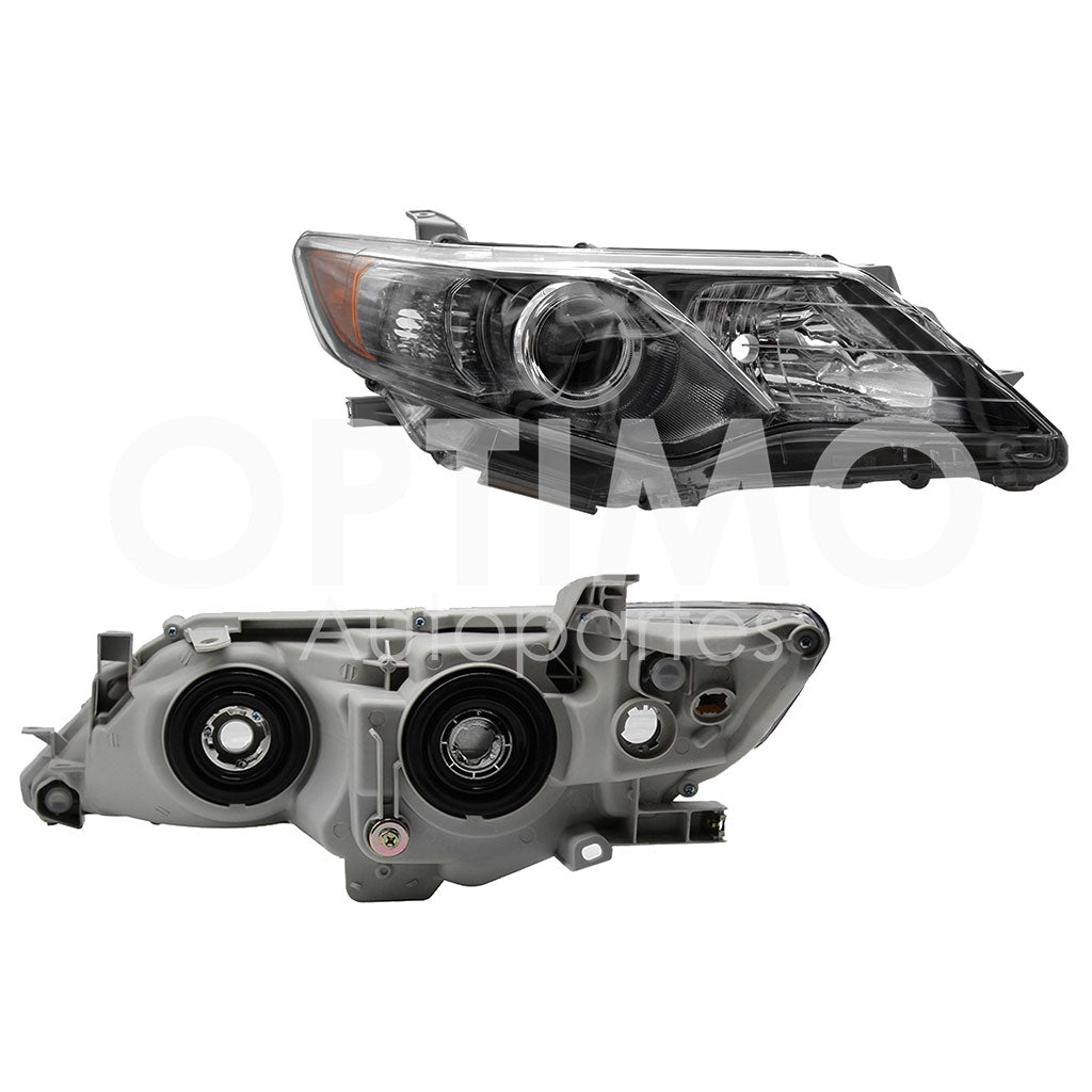 TOYOTA CAMRY 2012 2013 2014 FARO DER F/NEGRO C/LUPA C/MICA AMBAR