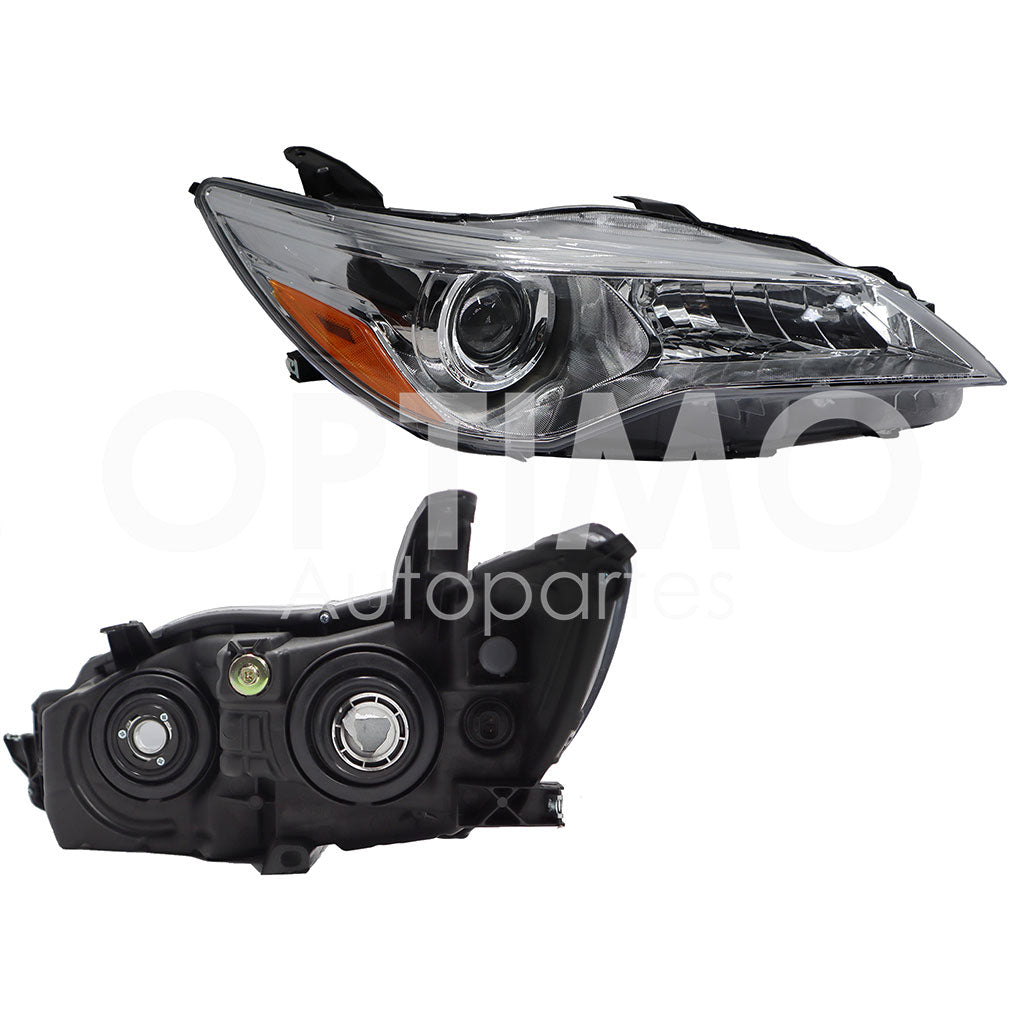 TOYOTA CAMRY 2015 2016 2017 FARO DER F/CROMADO C/LUPA C/MICA AMBAR
