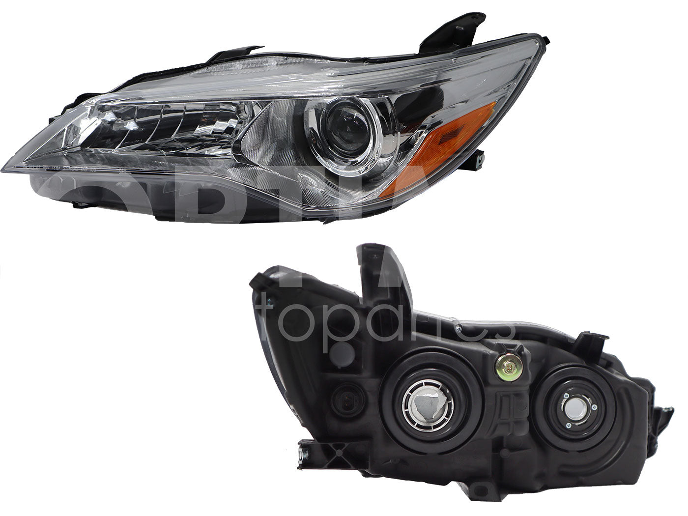 TOYOTA CAMRY 2015 2016 2017 FARO IZQ F/CROMADO C/LUPA C/MICA AMBAR