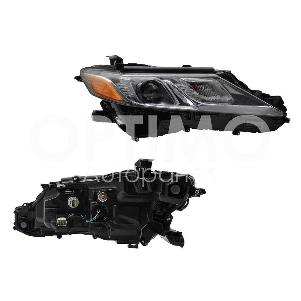 TOYOTA CAMRY 2018 2019 2020 2021 2022 2023 2024 FARO DER F/NEGRO C/LUPA C/MICA AMBAR (VERSION LE-SE)
