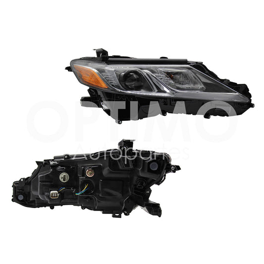 TOYOTA CAMRY 2018 2019 2020 2021 2022 2023 2024 FARO DER F/NEGRO C/LUPA C/MICA AMBAR (VERSION LE-SE)