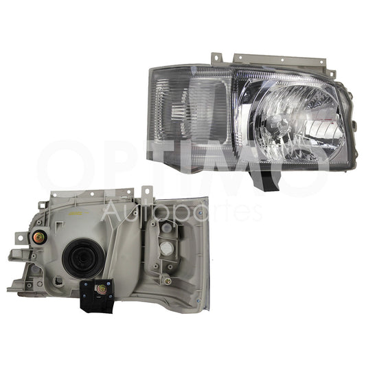 TOYOTA HIACE 2005 2006 2007 2008 2009 2010 FARO DER F/CROMADO C/CUARTO RAYADO