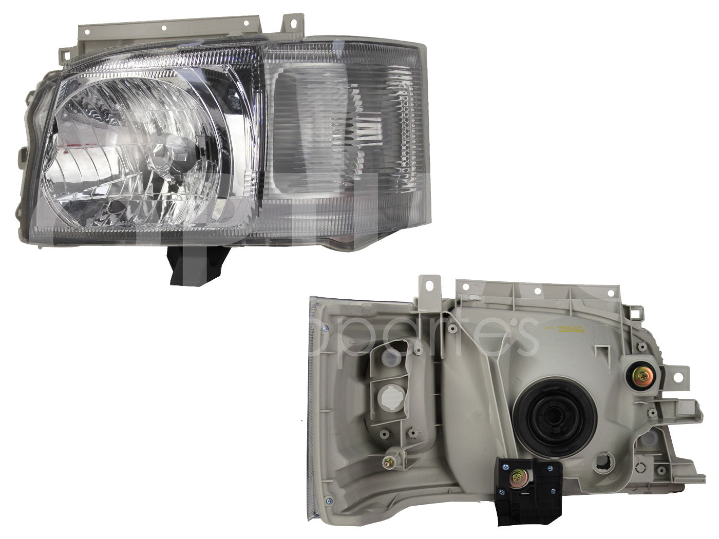 TOYOTA HIACE 2005 2006 2007 2008 2009 2010 FARO IZQ F/CROMADO C/CUARTO RAYADO