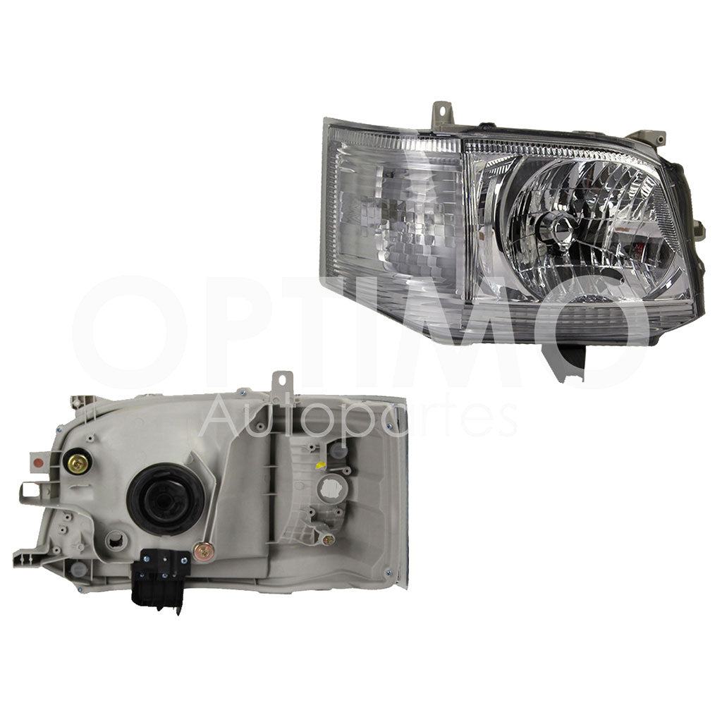 TOYOTA HIACE 2011 2012 2013 FARO DER FONDO CROMADO