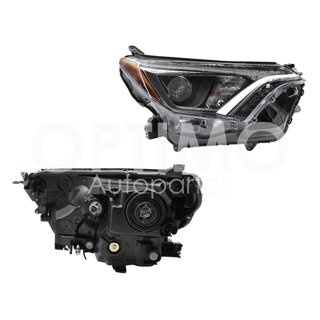 TOYOTA RAV-4 2016 2017 2018 FARO DER F/NEGRO C/LUPA C/MICA AMBAR