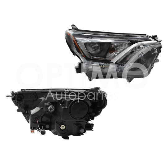 TOYOTA RAV-4 2016 2017 2018 FARO DER F/NEGRO C/LED C/LUPA C/MICA AMBAR