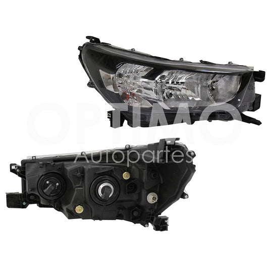 TOYOTA HILUX 2WD 2021 2022 2023 2024 FARO DER F/CROMADO (VERSION SR 21-25/DIESEL MT 21-24)