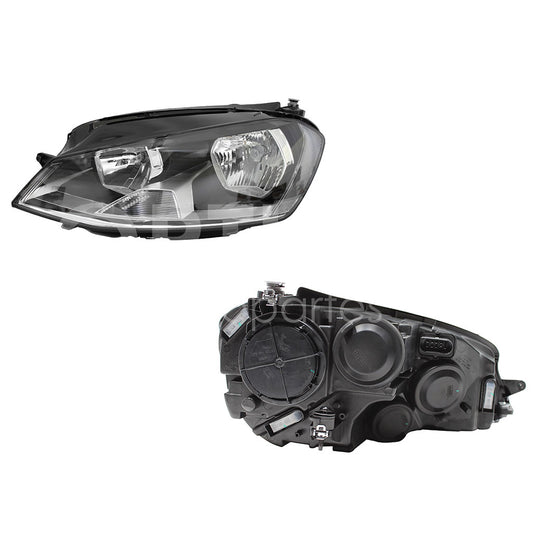 VOLKSWAGEN GOLF A7 2016 2017 FARO IZQ F/NEGRO C/MOTOR C/MICA BLANCO