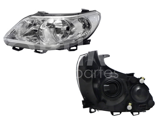 VOLKSWAGEN GOL 2008 2009 2010 2011 2012 FARO IZQ F/CROMADO DOBLE AS (SAVEIRO 10-13) (SEDAN/H-BACK)