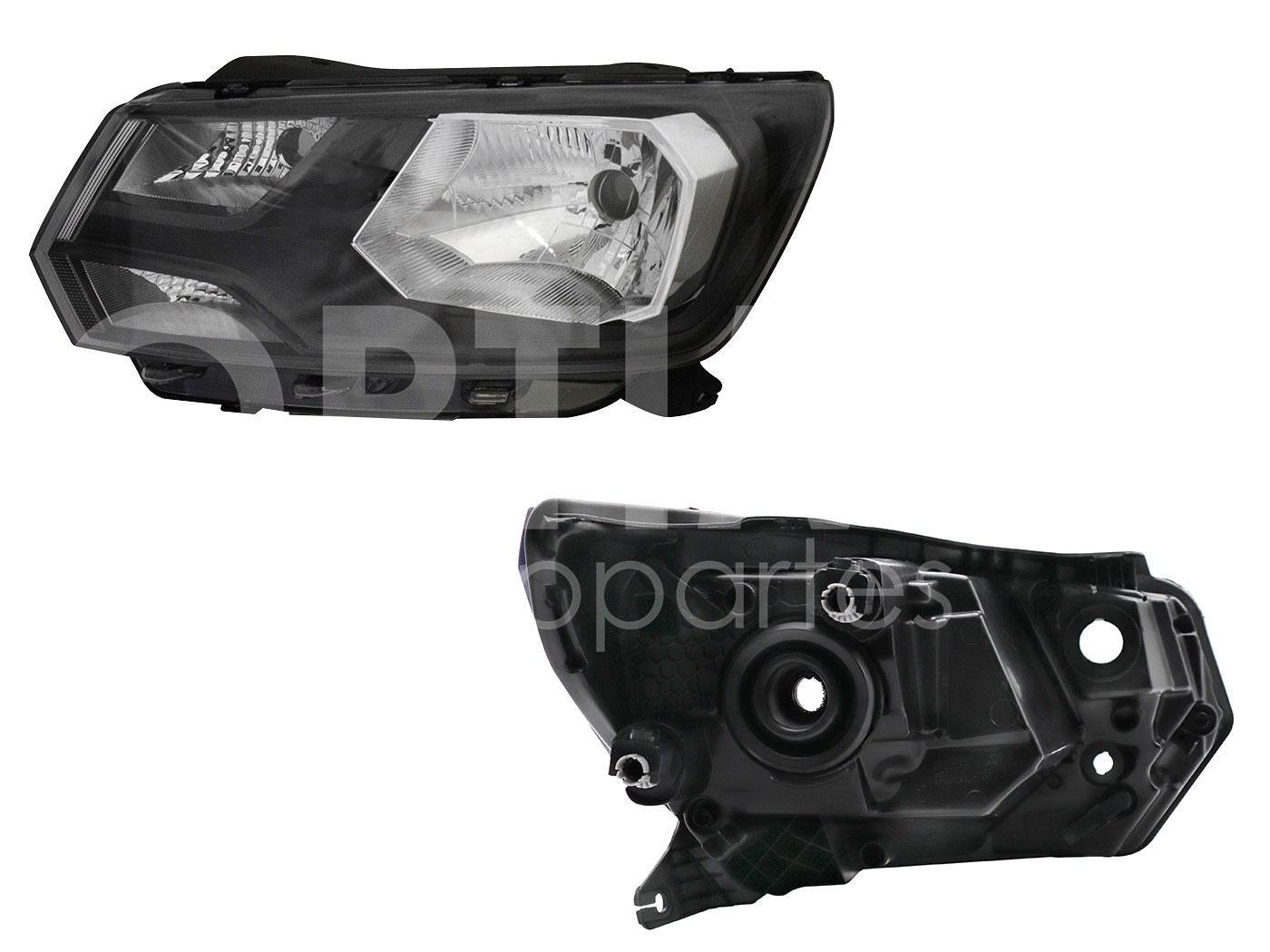 VOLKSWAGEN GOL 2019 2020 2021 FARO IZQ F/NEGRO UN AS (SAVEIRO 17-23)