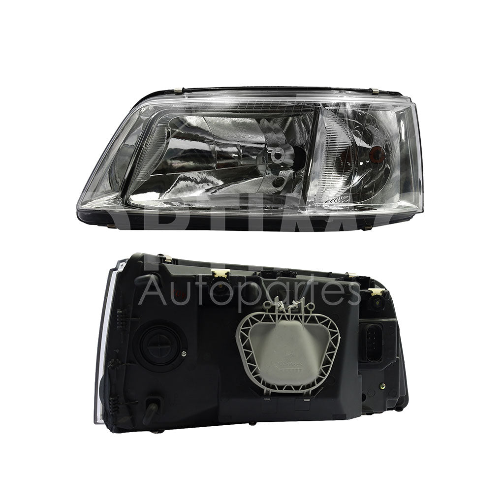 VOLKSWAGEN EUROVAN DIESEL 2005 2006 2007 2008 2009 2010 FARO IZQ FONDO CROMADO (5PINES)