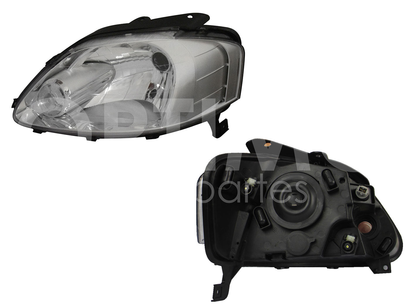 VOLKSWAGEN LUPO 2004 2005 2006 2007 2008 2009 FARO IZQ F/CROMADO UN AS (CROSSFOX 07-09/SPORT VAN 2007)