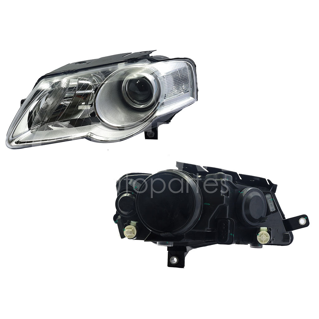 VOLKSWAGEN PASSAT 2006 2007 2008 2009 2010 2011 FARO IZQ FONDO CROMADO