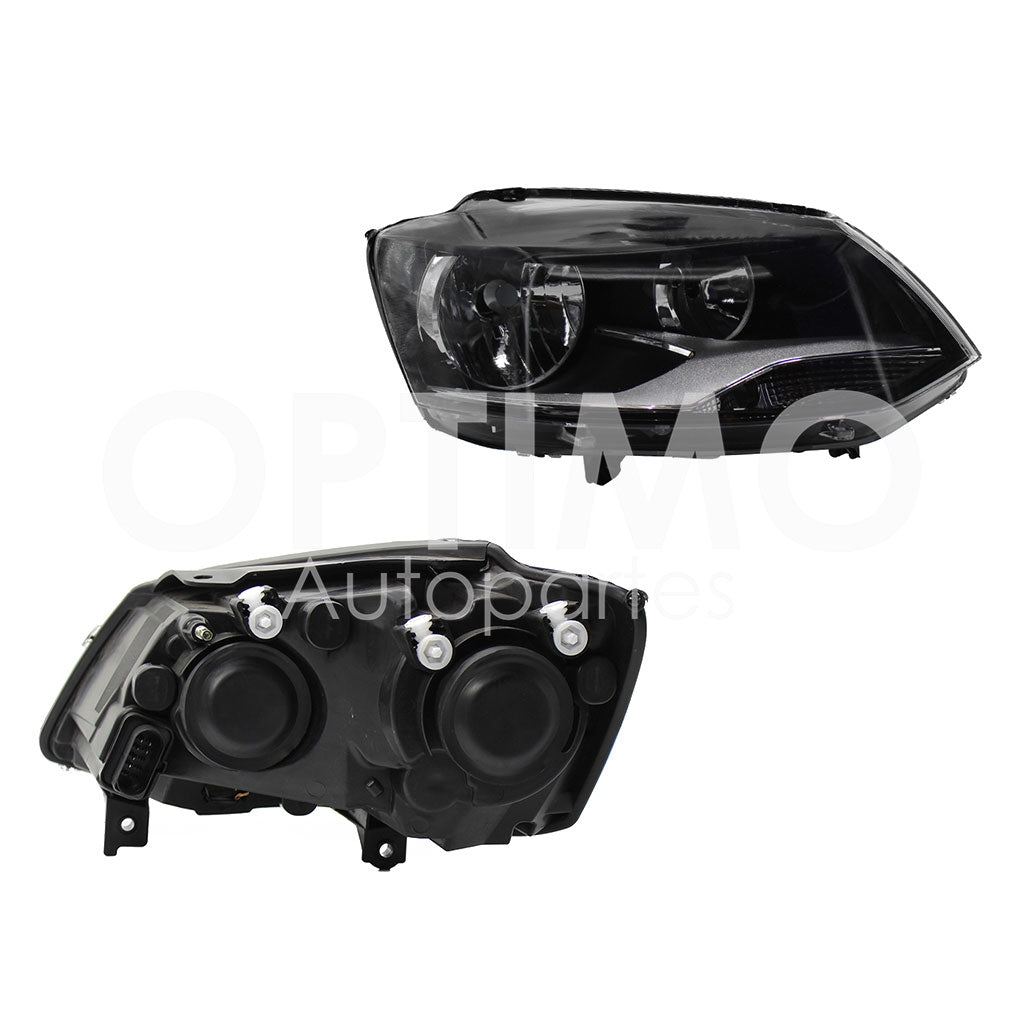 VOLKSWAGEN CROSSFOX 2010 2011 2012 2013 2014 2015 FARO DER FONDO NEGRO