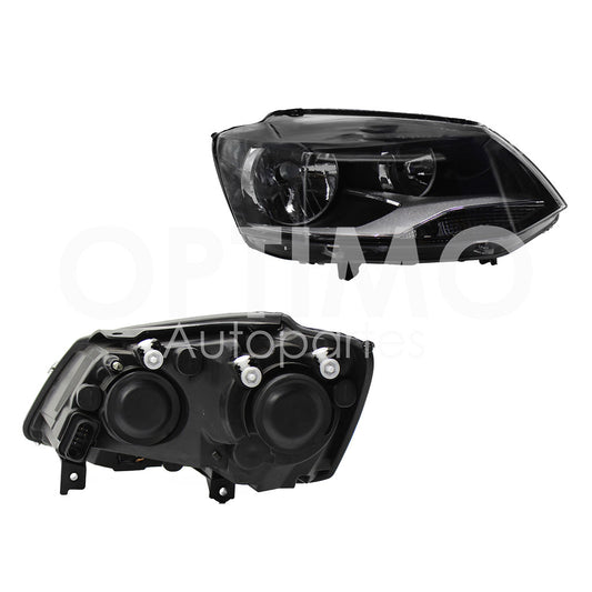 VOLKSWAGEN CROSSFOX 2010 2011 2012 2013 2014 2015 FARO DER FONDO NEGRO