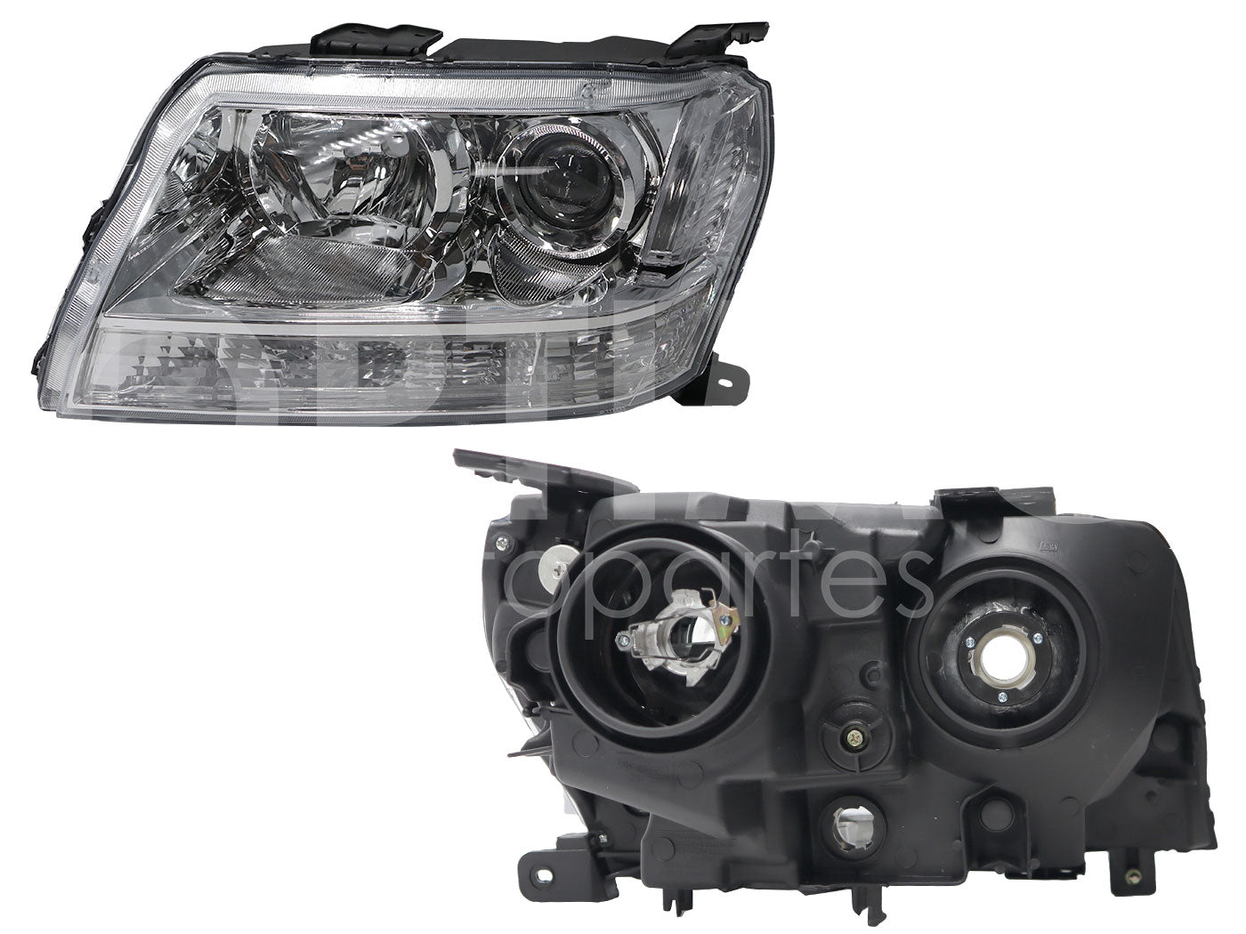 SUZUKI GRAND VITARA 2009 2010 2011 2012 2013 2014 2015 FARO IZQ F/CROMADO C/CUARTO BLANCO