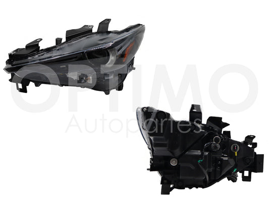 2018 - 2021  MAZDA CX-5 FARO DER F/NEGRO C/LED C/LUPA C/MICA AMBAR LUCES ADAPTATIVAS