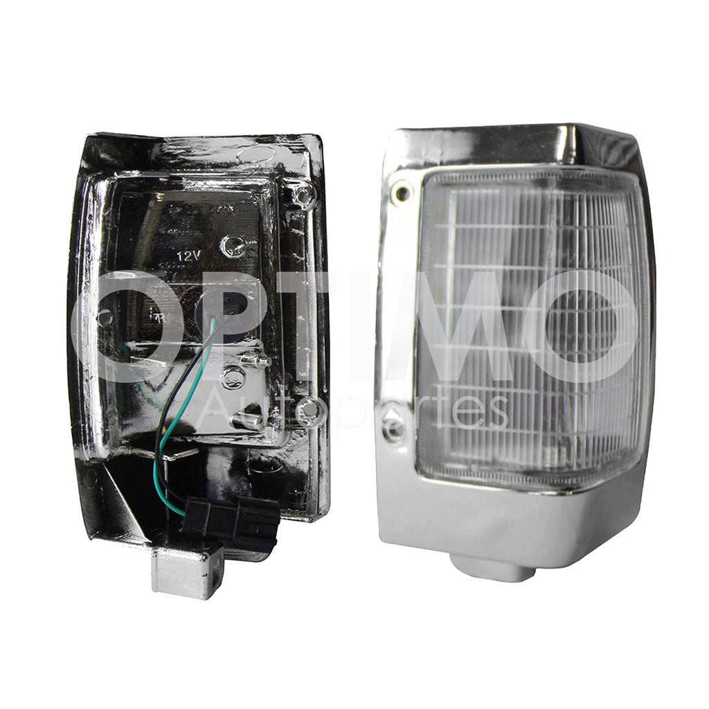 NISSAN D-21 1994 1995 1996 1997 1998 1999 2000 2001 2002 2003 2004 2005 2006 2007 CUARTO ESQ DER CROMO CLARO C/ARNES (EMP/2PZS)