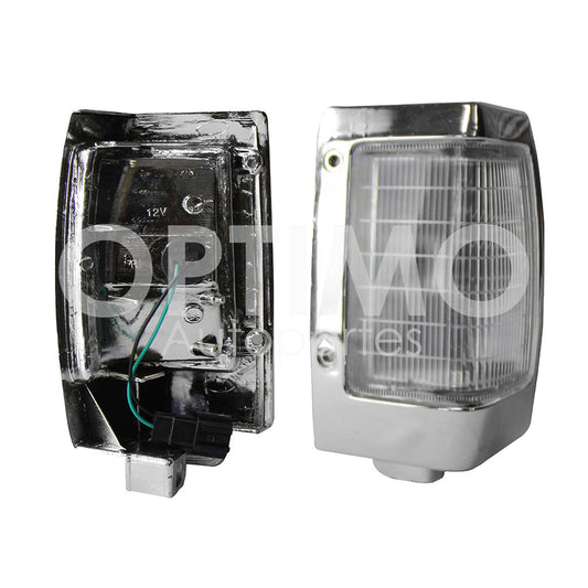 NISSAN D-21 1994 1995 1996 1997 1998 1999 2000 2001 2002 2003 2004 2005 2006 2007 CUARTO ESQ DER CROMO CLARO C/ARNES (EMP/2PZS)