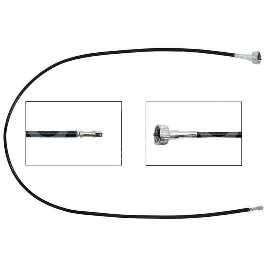 VOLKSWAGEN COMBI 1.6L/1.8L 1970 1971 1972 1973 1974 1975 1976 1977 1978 1979 1980 1981 1982 1983 1984 1985 1986 1987 1988 1989 1990 1991 1992 1993 1994 1995 1996 1997 1998 1999 2000 2001 CHICOTE VELOCIMETRO LARGO 2460MM