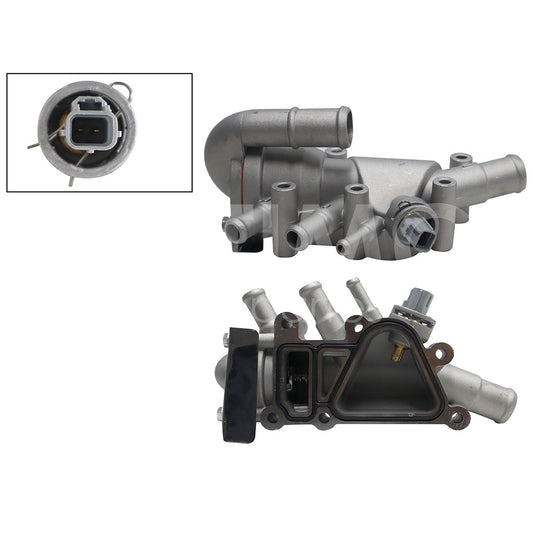 FORD FIESTA FIRST 1.6L 2003 2004 2005 2006 2007 2008 2009 2010 TOMA AGUA ALUMINIO COMPLETA CURVA C/TERMOSTATO C/SENSOR (COURIER 01-10/KA 01-08)