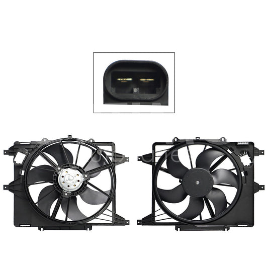 RENAULT KANGOO 1.6L 2004 2005 2006 2007 2008 2009 2010 2011 2012 2013 2014 2015 2016 2017 2018 MOTOVENTILADOR COMPLETO C/AIRE C/TOLVA 2PINES S/RES (PLATINA 02-10/APRIO 08-10/CLIO 02-10)