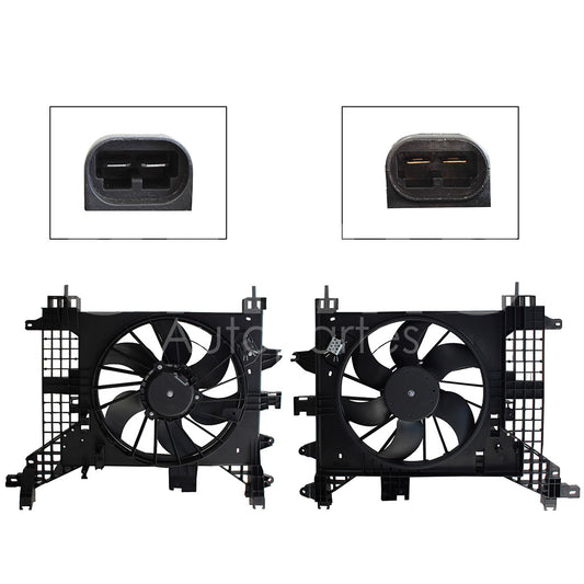 RENAULT DUSTER 2.0L 2013 2014 2015 2016 MOTOVENTILADOR COMPLETO C/AIRE C/TOLVA 2PINES C/RESISTENCIA 2CONECTORES