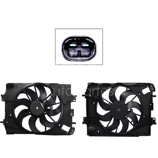 RENAULT LOGAN 1.6L 2015 2016 2017 2018 2019 MOTOVENTILADOR COMPLETO C/AIRE C/TOLVA 2PINES S/RES (CLIO 15-17/SANDERO 10-20/DUSTER/OROCH/CAPTUR)