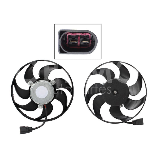 VOLKSWAGEN BORA 1.9L DIESEL 2006 2007 2008 2009 2010 MOTOVENTILADOR P/AIRE ACONDICIONADO S/TOLVA 2PINES S/RES (PASSAT 06-11/EOS 09-11) (MOTOR/ASPA)